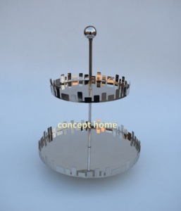 Elegante y Lujoso Soporte para Tartas Árabe de Acero Inoxidable Ecológico, Diseño Moderno, Apto para Lavavajillas, para Fiestas en Casa, Opciones Personalizables - Product Image 5