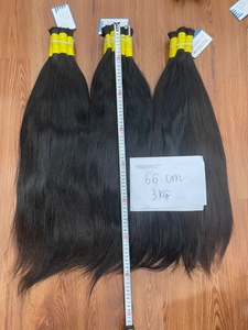 Cabello crudo camboyano a granel con fuerza natural y brillo - Product Image 2