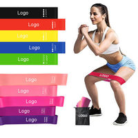 Bandas de ejercicio de Fitness de entrenamiento ecológico de 5 niveles, juego de bandas de resistencia de látex 100%, entrenamiento de fuerza, Yoga, Pilates