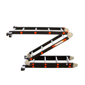 Multi Purpose Industrial Foldable Lightweight Aluminum Step <b>Ladder</b> for Staircase Construction Use 150kg Load Safety Standards - Product Image 3