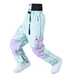 Pantalones de Esquí Casuales para Exteriores, Protección contra la Nieve, Transpirables, Ligeros, de Poliéster/Nailon, Capa Cálida de Invierno con Tela Suave - Product Image 1