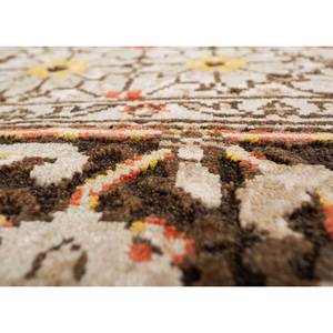 Erbe Hand Knotted <b>Wool</b> Bamboo Silk Rug Beige <b>Brown</b> 10mm Plush Thickness Medallion Rectangle Hallway for Home Use-LRB-1676 - Product Image 3