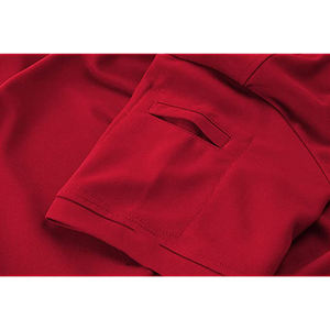 Polo Rojo Sólido para Hombre, Camisa Cómoda para Uso Diario, Fabricante OEM ODM - Product Image 4