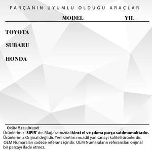 คลิปกันฝุ่น5ชิ้นสำหรับโตโยต้าฮอนด้า (จัดส่งจากผู้ผลิตไก่งวง) รหัสผลิตภัณฑ์: CLS2237 - Product Image 2