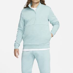 Custom Embroidered <b>Quarter</b>-<b>Zip</b> Golf <b>Men's</b> Regular Fit Long Sleeve UV Protection Winter Performance <b>Fleece</b> Hoodie - Product Image 4