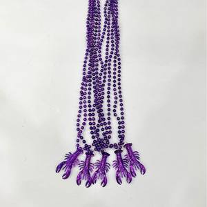 Collier de perles de 48 pouces avec 4 crevettes de 6,5 pouces, idéal pour les fêtes de Mardi Gras, les fêtes de Noël et les événements culinaires festifs - Product Image 4