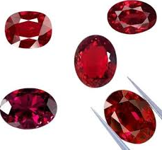 Csas de plata bán buôn Red <span class=keywords><strong>Ruby</strong></span> Loose đá quý đối với trang sức làm hình bầu dục cắt với xử lý nhiệt - Product Image 3