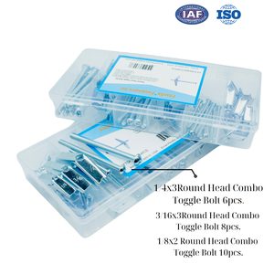 สลักเกลียวและน็อตปีกแบบพรีเมี่ยมสำหรับยึดกับผนังและเพดานอย่างปลอดภัยมีจำหน่ายในคลังสินค้าในสหรัฐอเมริกา - Product Image 2