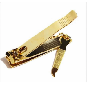 Coupe-ongles de luxe en acier inoxydable doré, lame tranchante, ouverture large durable, pour doigts et orteils, manucure et pédicure - Product Image 1