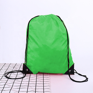 Vente en gros Mélange de couleurs Sac à cordon en nylon et polyester personnalisé pour chaussures Randonnée Sport Gym Yoga Sac à dos à cordon - Product Image 3
