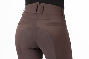 Nuevo diseño elegante Ropa ecuestre Ropa deportiva Pantalones de agarre de asiento completo Pantalones de equitación de cintura alta al por mayor personalizados - Product Image 4