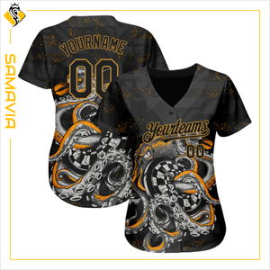 SAMAVIA USA Athlètes Maillot de Baseball Personnalisable Precision Engineered Pro Performance Respirant Design Sportswear Imprimé - Product Image 2