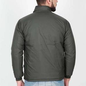 Ropa de invierno de calidad estándar de los hombres de moda impermeable Casual Color sólido chaqueta de bombardero logotipo personalizado chaqueta de los hombres al por mayor - Product Image 2