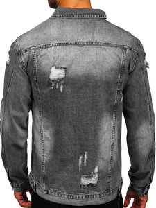 Heavyweight Cotton Denim <b>Jacket</b> Distressed Washed Jeans Outerwear Custom Branding Wholesale Supplier for Fashion Retail Stores - Product Image 2