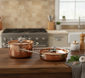 Juego de Ollas y Sartenes de Acero Inoxidable Martillado de Estilo Europeo de Lujo, Ecológico, Apto para Cocina de Gas e Inducción, para el Hogar y Hoteles - Product Image 2