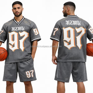 เสื้ออเมริกันฟุตบอล OEM คุณภาพสูง ขายส่ง ออกแบบเองได้ ผลิตจากโพลีเอสเตอร์ 100% แขนสั้น ระบายอากาศ ป้องกันแบคทีเรีย ลดราคา - Product Image 5