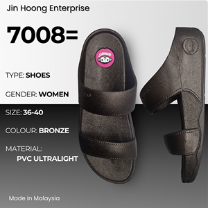 @migo Sandalias Flip-Flop para Mujer 7008= Bronce Cómodas Ligeras Suela Gruesa Antideslizante Resistentes al Agua Tacón de 4cm Hechas en Malasia - Product Image 1