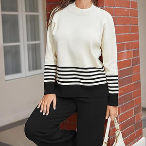 Custom High Quality Women's Spring Solid Printed Eco-Friendly Four-Way Stretch Jogging <b>Sweatshirt</b> Suits Outdoor Fitness - Product Image 4