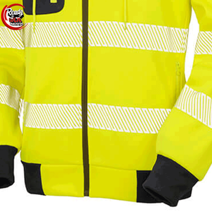 Veste d'hiver haute visibilité personnalisée CE ANSI classe 3 haute visibilité imperméable coupe-vent et résistant à l'eau sécurité réfléchissante - Product Image 6