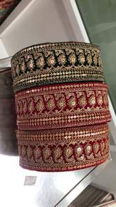 Cintas y cordones bordados a máquina con base de terciopelo hechos a medida en varios diseños y colores para vestidos de novia en 1,25 pulgadas. - Product Image 3