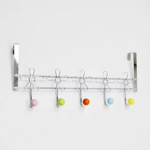 Flower Design 5 decorative colorful metal <b>over</b> <b>door</b> <b>hook</b> - Product Image 1