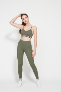 Sublimación Mujer Entrenamiento Gimnasio Fitness Yoga Pantalón Mujer Cintura alta Legging Yoga Sudor Pantalón A prueba de viento Nylon Yoga Pantalones Mujer - Product Image 3