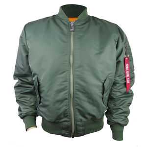 Prendas de vestir Chaqueta de bombardero para hombre Chaqueta cortavientos Causal Chaqueta con cremallera de piloto Flight Ma-1 para hombre de Creative International - Product Image 6