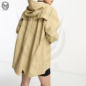 Chaqueta de lluvia Reversible con capucha personalizable de poliéster 100% para hombre, cuello levantado, logotipo bordado en la parte delantera, colores de invierno, tamaños personalizados - Product Image 6