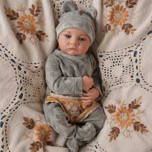 Poupée Reborn Babeside 20'' Noah, poupée garçon, tête peinte, corps en vinyle, poupée de mode, mini jouet en peluche - Product Image 2