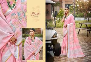 <b>Women's</b> Cotton Saree Modern <b>Blouse</b> Georgette Fabric Wrinkle Free Reversible Adults Casual Wedding - Product Image 2