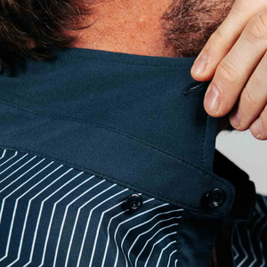 เสื้อโปโลสำหรับผู้ชายเสื้อคอตตอนระบายอากาศผ้าคอตตอน100% เสื้อถักแขนสั้นพิมพ์ลายเปล่าโลโก้ตามสั่ง - Product Image 3