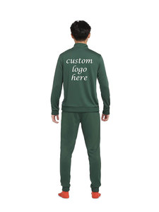 Logotipo personalizado Trajes de los hombres Slim Fit Venta al por mayor Sweatsuit Jogging Trajes Ropa deportiva Correr Gimnasio Poliéster Chándales Conjuntos para los hombres - Product Image 3