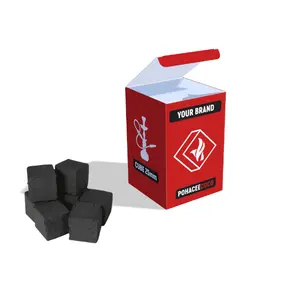 ขายส่ง OEM ฉลากส่วนตัวพรีเมี่ยมถ่าน Shisha มอระกู่ถ่านมะพร้าวอัดก้อนอินโดนีเซียโรงงานแอชต่ําการเผาไหม้ยาวนาน - Product Image 1