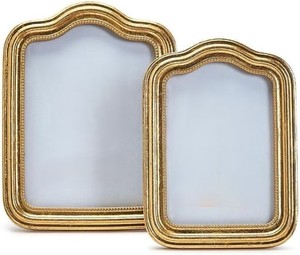 Marco de fotos de aluminio sólido, marco de fotos de Metal con forma de hoja de acabado dorado antiguo para decoración de mesa auxiliar de dormitorio - Product Image 4