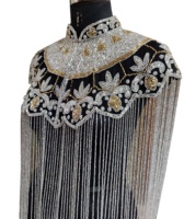 Vestido de Diseñador con Lentejuelas, Bordado a Mano, Plateado y Dorado, Brillante, Talla Grande, Estilo Vintage, Transpirable, para Primavera, Otoño e Invierno 2024