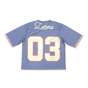 เสื้อยืดสำหรับผู้ชายเสื้อกีฬาฟุตบอลทรงแบ็กกี้โพลีเอสเตอร์พิมพ์ลายโลโก้แบบย้อนยุค - Product Image 6