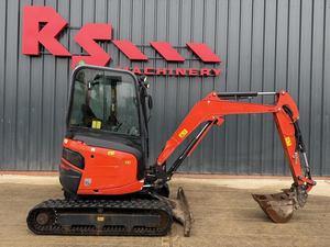 Miniexcavadora de cadenas U27-4 de 2.7t, 24HP y 1200kg con cabina y cucharón - Product Image 2