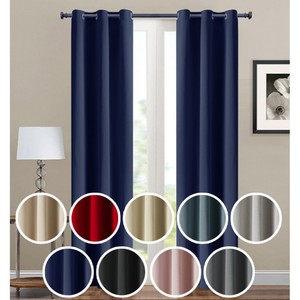 Màn dệt 100% <span class=keywords><strong>Polyester</strong></span> Rèm 300cm 245gsm phòng khách phòng ngủ nhà dệt vải đóng gói 150cm màu đen - Product Image 1