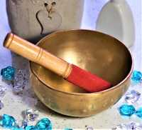 Bol chantant tibétain en laiton, frappé à la main, impression UV, vibrations profondes et son apaisant, pour la pleine conscience, la guérison et la relaxation