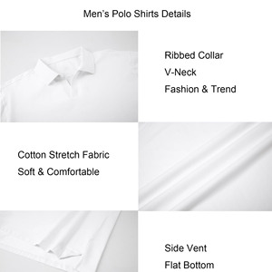 Polos ecológicos transpirables de manga corta, superventas Premium con bolsillo, Micro poliéster, 100% humedad, polos para hombre - Product Image 6