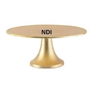 Fête d'anniversaire et de mariage Vaisselle pour la maison Décoration de gâteau Serveur de gâteau Support de gâteau en métal Tasse Gâteau Dessert Servant - Product Image 1