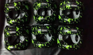 Protectores de cabeza de piel de vaca personalizables para boxeo disponibles en todos los tamaños y colores Diseño transpirable - Product Image 4