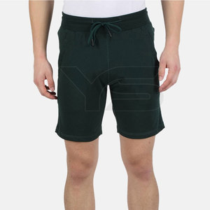 กางเกงขาสั้นธรรมดาสำหรับออกกำลังกายวิ่งออกกำลังกายทำจากผ้าใบสไตล์ทึบพร้อมคุณสมบัติกันยับ - Product Image 1