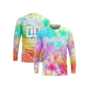 Camiseta extragrande de manga larga de algodón 100% para hombre, sublimación térmica personalizada, patrón sólido de doble capa de Color - Product Image 5