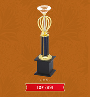 Meilleure vente Cérémonie de remise des prix Coupe en métal Trophée d'or d'excellence le mieux classé pour cadeau Trophées de médailles et plaques professionnelles