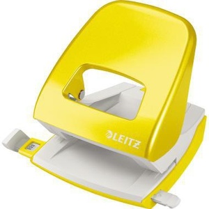 เครื่องเจาะกระดาษ Leitz NeXXt WOW 5008 ขนาด 8 ซม. เจาะได้ 30 แผ่น (80 กรัม/ตร.ม.) สีเหลือง พร้อมรางนำกระดาษ รองรับกระดาษหนา 80 กรัม/ตร.ม. - Product Image 1