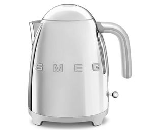 SMEGG'S Retro-Style Electric <b>Water</b> <b>Kettle</b> with Automatic Shutoff Removable Base and <b>Water</b> Indicator Polished Stainless Steel - Product Image 1