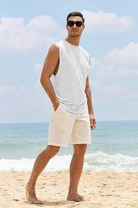 <b>Men</b> sports <b>vest</b> sleeveless <b>gym</b> workout tank top breathable quick dry fitness activewear for running and training - Product Image 4