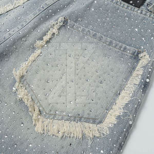 Pantalones Cortos Casuales de Estilo Urbano para Hombre, con Pedrería, para el Verano, con Logotipo Personalizado Disponible, Directo de Fábrica - Product Image 6