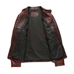 Veste en cuir véritable et toile pour homme, best-seller, prix imbattable, couleur personnalisée, bloc de couleur, haute qualité, coupe-vent, écologique, séchage rapide - Product Image 4